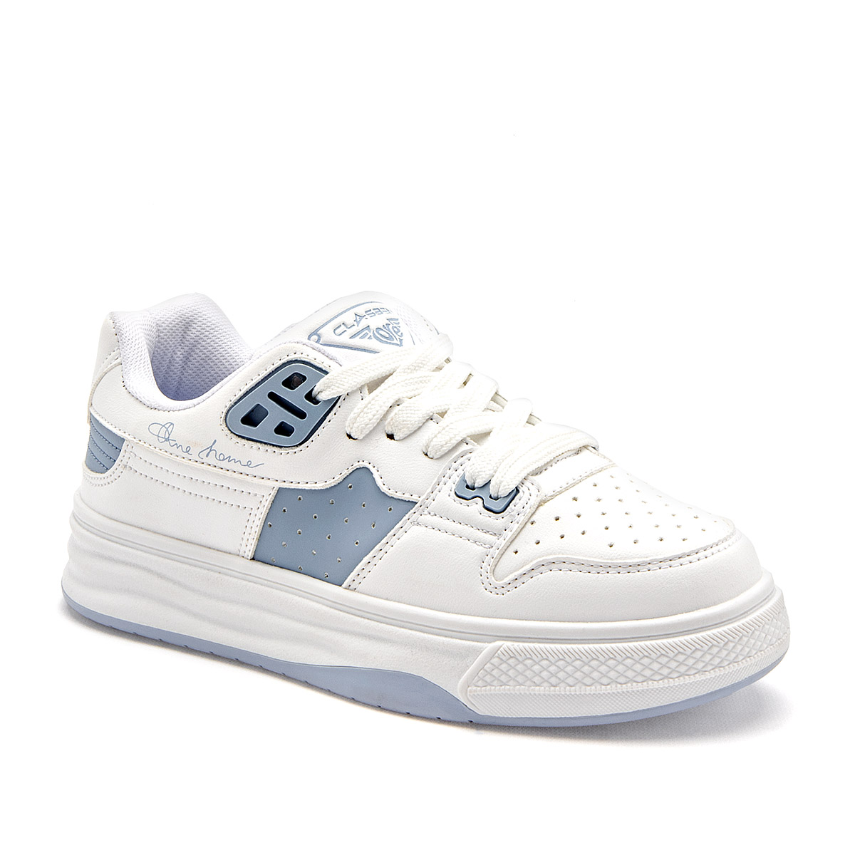 CLASBEN ESCOCIA MUJER TENIS CASUAL COLOR BLANCO AZUL
