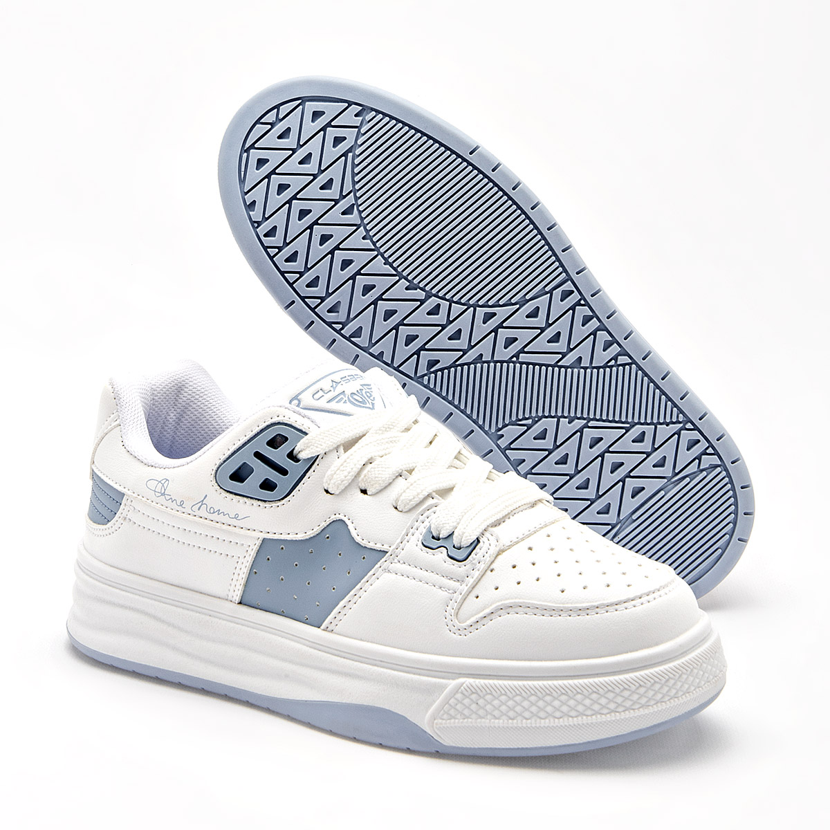 CLASBEN ESCOCIA MUJER TENIS CASUAL COLOR BLANCO AZUL