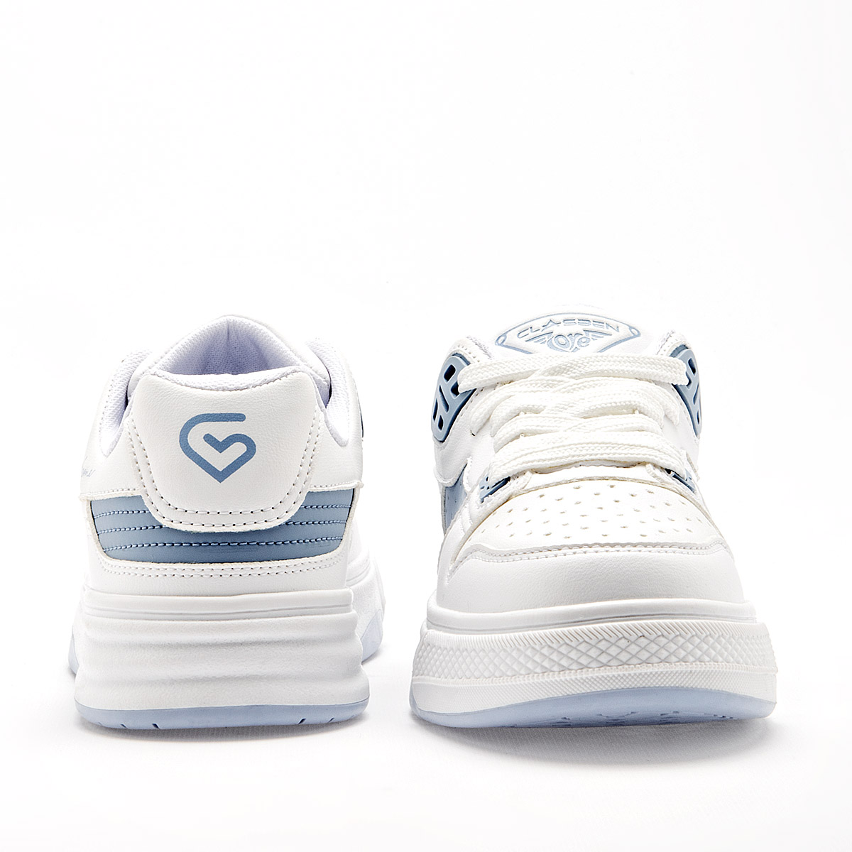 CLASBEN ESCOCIA MUJER TENIS CASUAL COLOR BLANCO AZUL