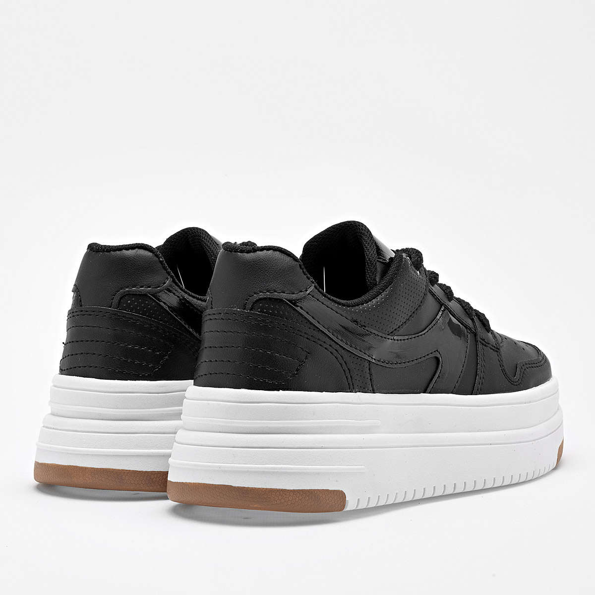 MORAMORA AILEN MUJER TENIS CASUAL PLATAFORMA 5 CM COLOR NEGRO