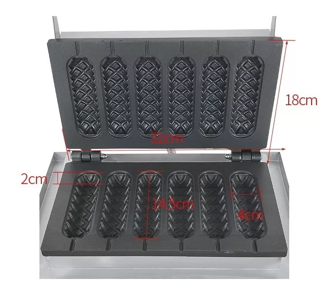 Maquina Para Hacer Banderillas - Lolly Waffle Uso Industrial