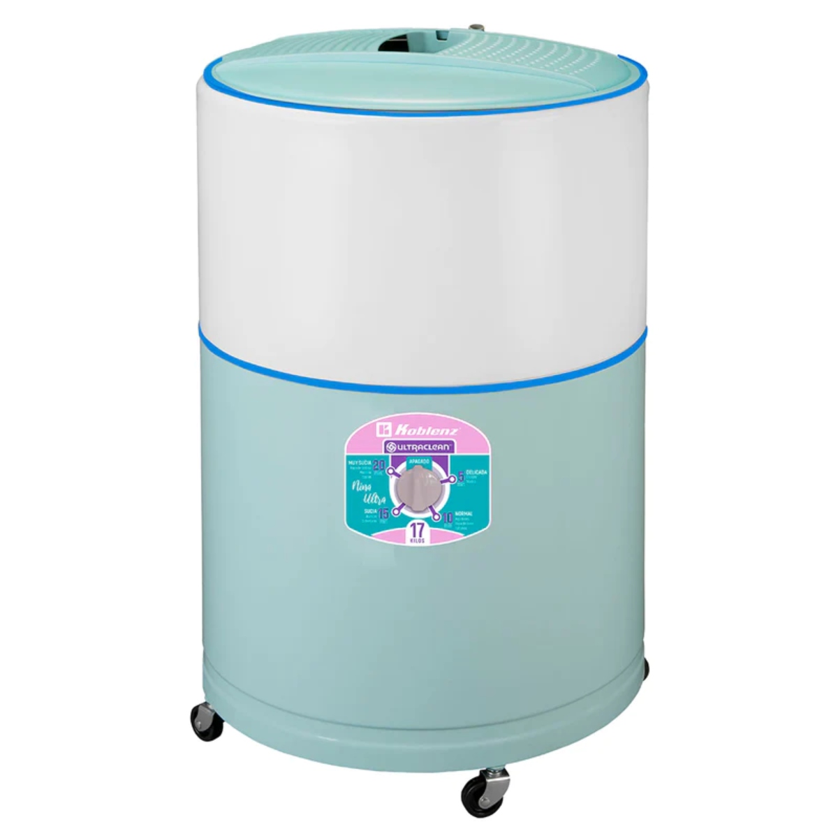 Lavadora Redonda Koblenz LRK 17A Nina Ultra 17KG Azul ORTY