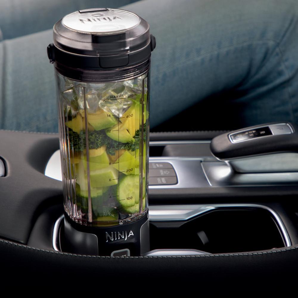 Ninja Blast Licuadora Portatil Recargable para Smoothies,Batidos,Ninja frappe de cable desmontable USB tipo C, vaso licuadora de 532ml(18 oz) Gris (Reacondicionado) 