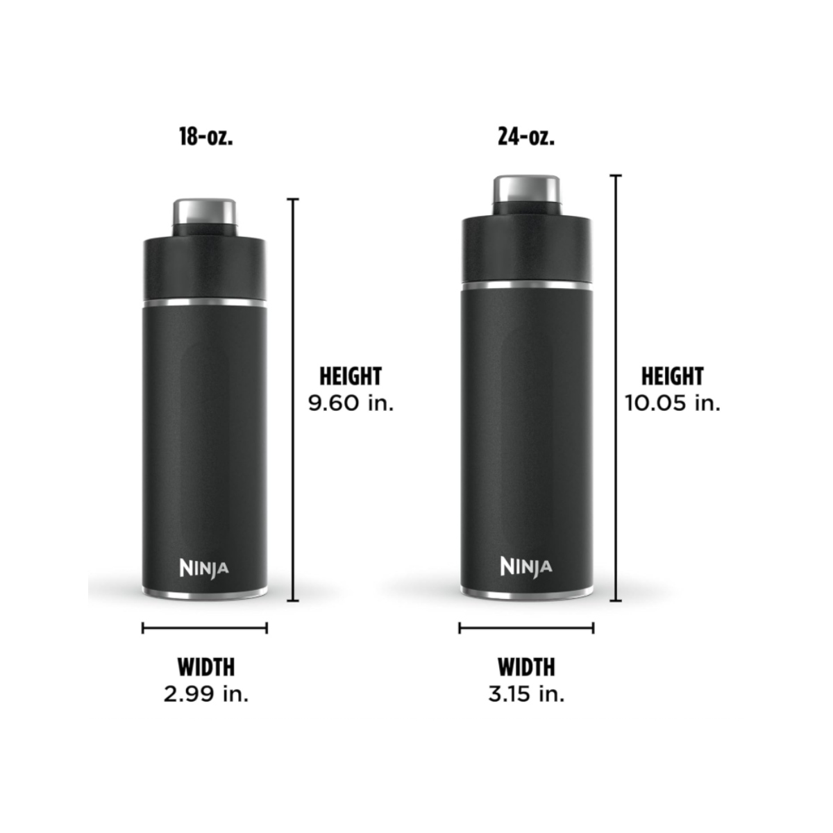 Botella de Agua de Viaje Ninja DW2401BK ​