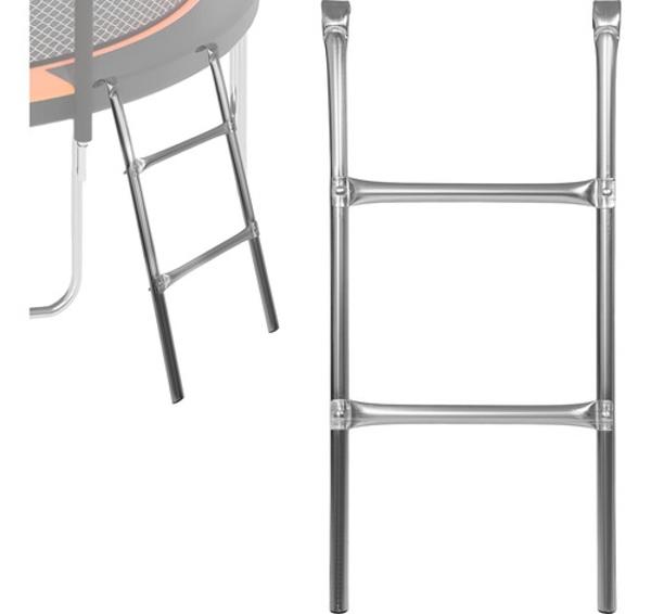 Escalera Trampolin Universal De 2 Pasos Peldaños Acero Little Monkey