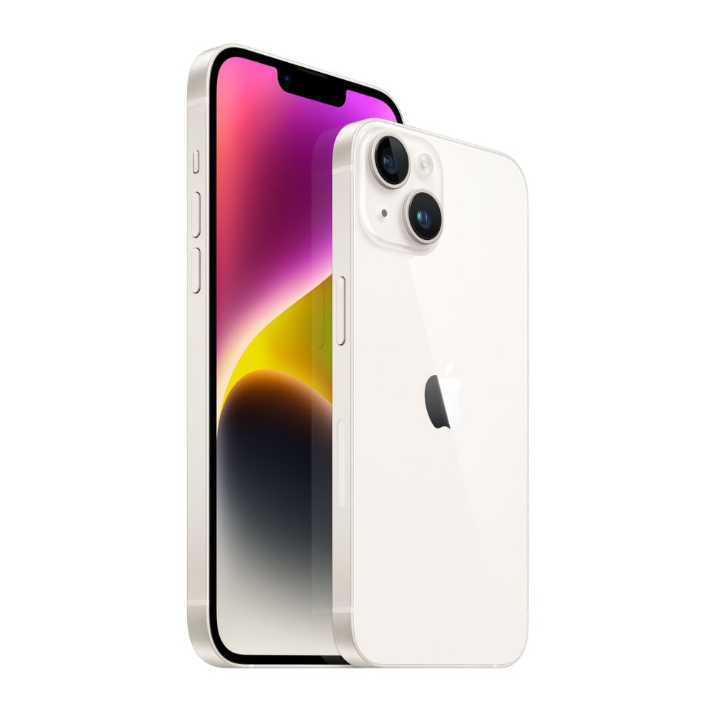 iPhone 14 Plus 128GB Blanco E-SIM Reacondicionado Grado A + Mini Power Bank