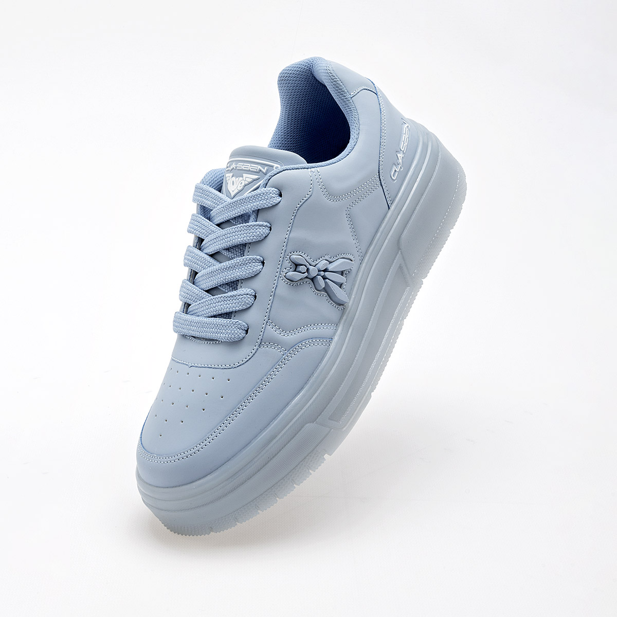 CLASBEN LIBELULA MUJER TENIS CASUAL PLATAFORMA 4 CM COLOR AZUL
