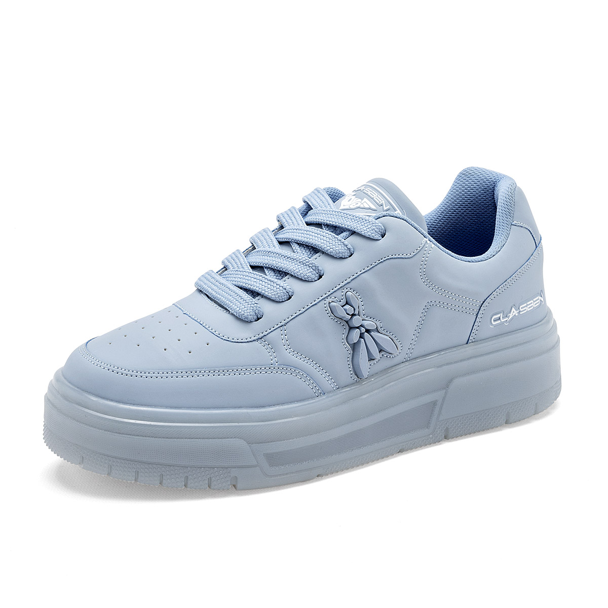 CLASBEN LIBELULA MUJER TENIS CASUAL PLATAFORMA 4 CM COLOR AZUL