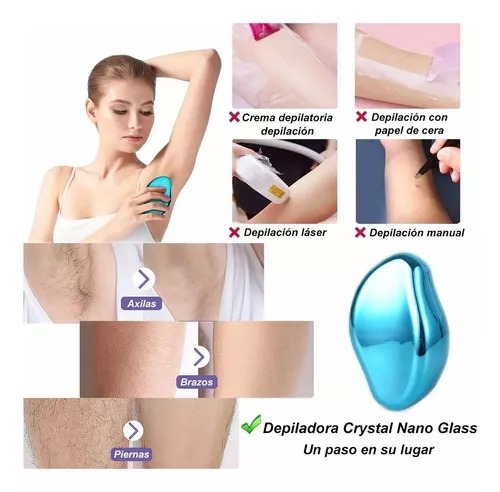 Depiladora Piedra Cristal Exfoliante Sin Dolor Reutilizable