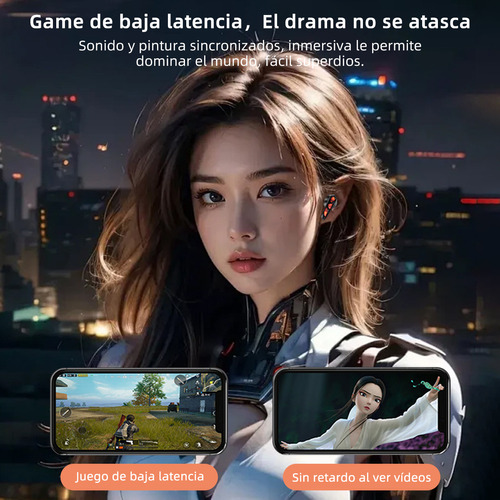 Audífonos Bluetooth 5.4 Baja Latencia Gamer Anc Auriculares