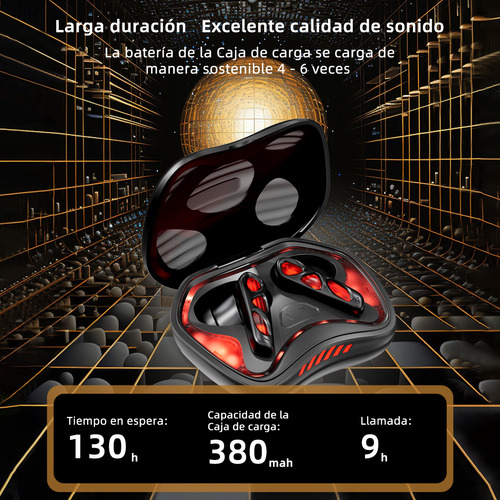Audífonos Bluetooth 5.4 Baja Latencia Gamer Anc Auriculares