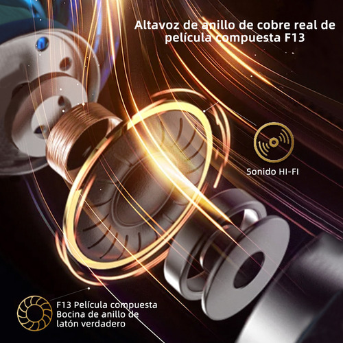 Audífonos Bluetooth 5.4 Baja Latencia Gamer Anc Auriculares