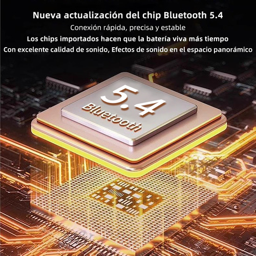 Audífonos Bluetooth 5.4 Baja Latencia Gamer Anc Auriculares