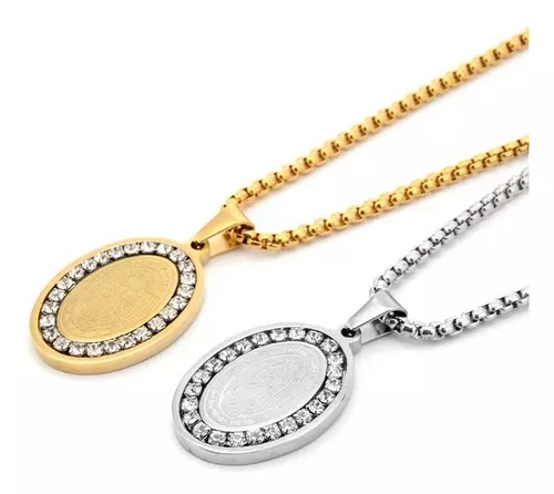 Medalla Collar Virgen De Guadalupe,regalos Mujer Y Hombre
