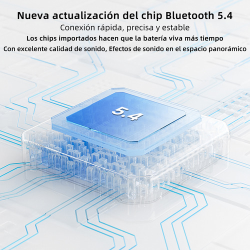 Audífonos Bluetooth 5.4 Baja Latencia Gamer Anc Auriculares