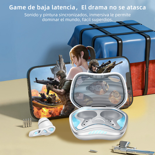 Audífonos Bluetooth 5.4 Baja Latencia Gamer Anc Auriculares