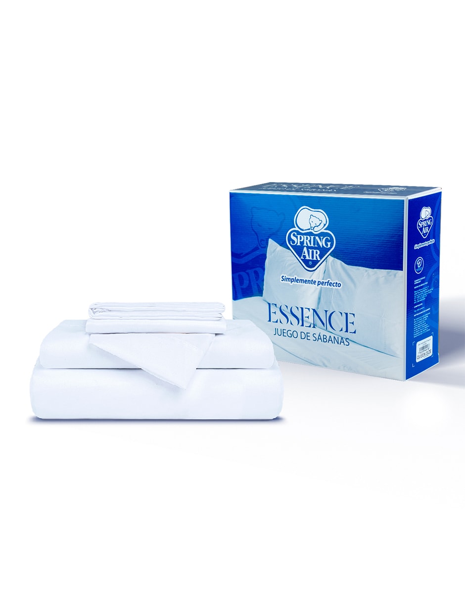 Juego de Sábanas Individual Spring Air Essence Blanco 100% Microfibra