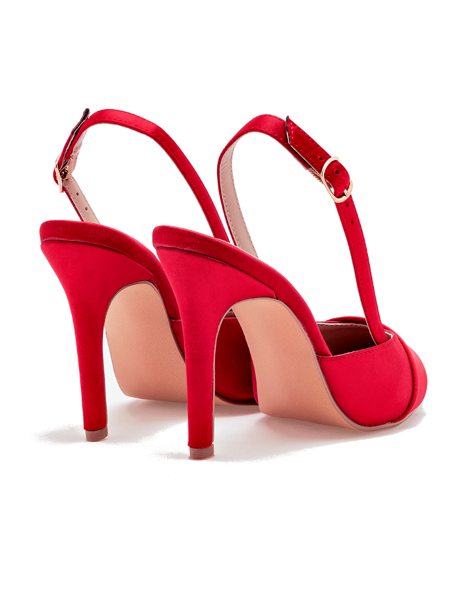 zapatilla mujer color rojo