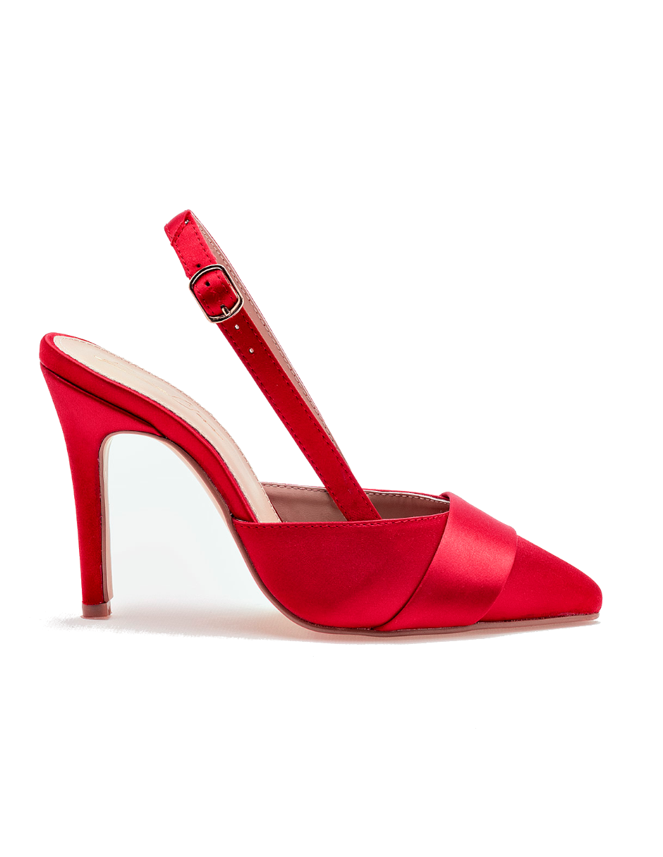 zapatilla mujer color rojo