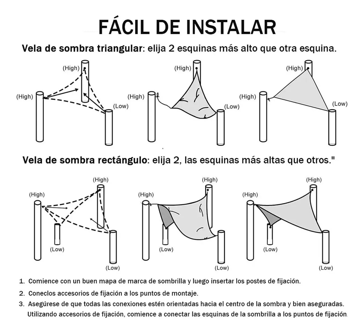 Malla Sombra 6x4m Exterior Con Cuerda Para Bloquear 95 por ciento uv