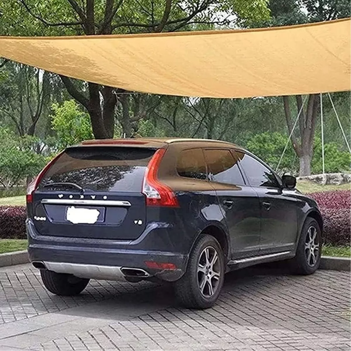 Malla Sombra 6x4m Exterior Con Cuerda Para Bloquear 95 por ciento uv