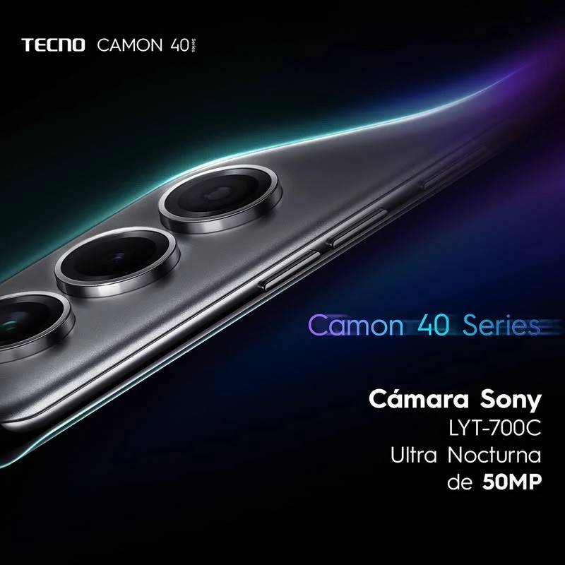 Tecno Camon 40 Pro 8+5/256gb Negro (dual Dim)