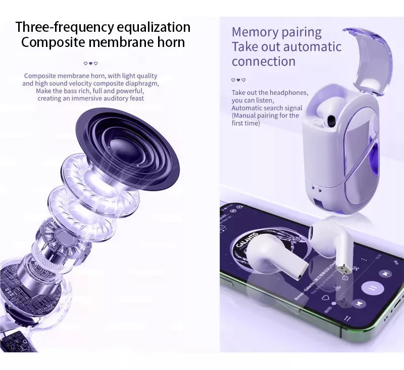 Audifonos K520 Auriculares Bluetooth Inalámbricos Con Forma De Corazón Dos Formas Talla Pequeña Mini regalo del Día de San Valentín regalo del Día de la Madre Manos Libres