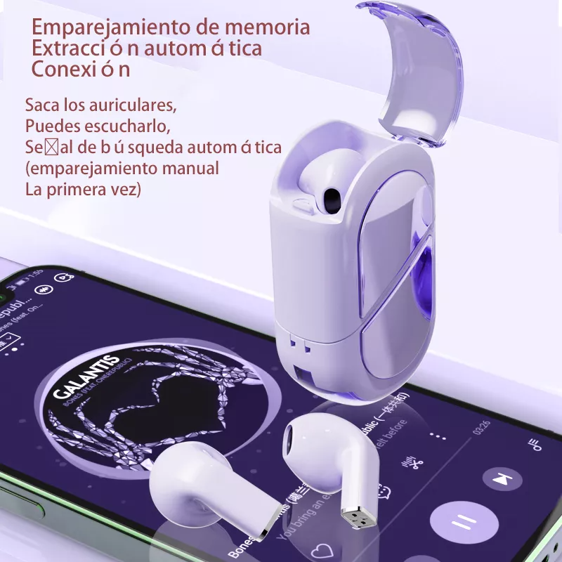 Audifonos K520 Auriculares Bluetooth Inalámbricos Con Forma De Corazón Dos Formas Talla Pequeña Mini regalo del Día de San Valentín regalo del Día de la Madre Manos Libres