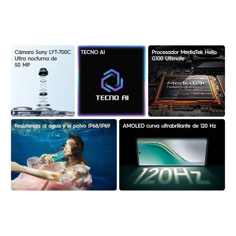 Tecno Camon 40 Pro 8+5/256gb Verde (dual sim)