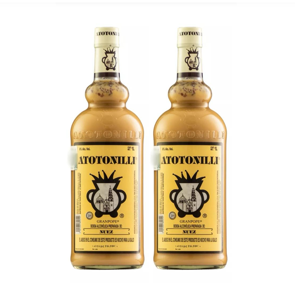 Duo Pack Rompope Atotonilli Nuez 1000 Ml