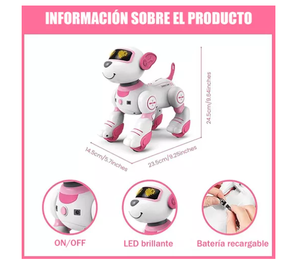 Perro Robot De Control Remoto Juguete Robot Inteligente