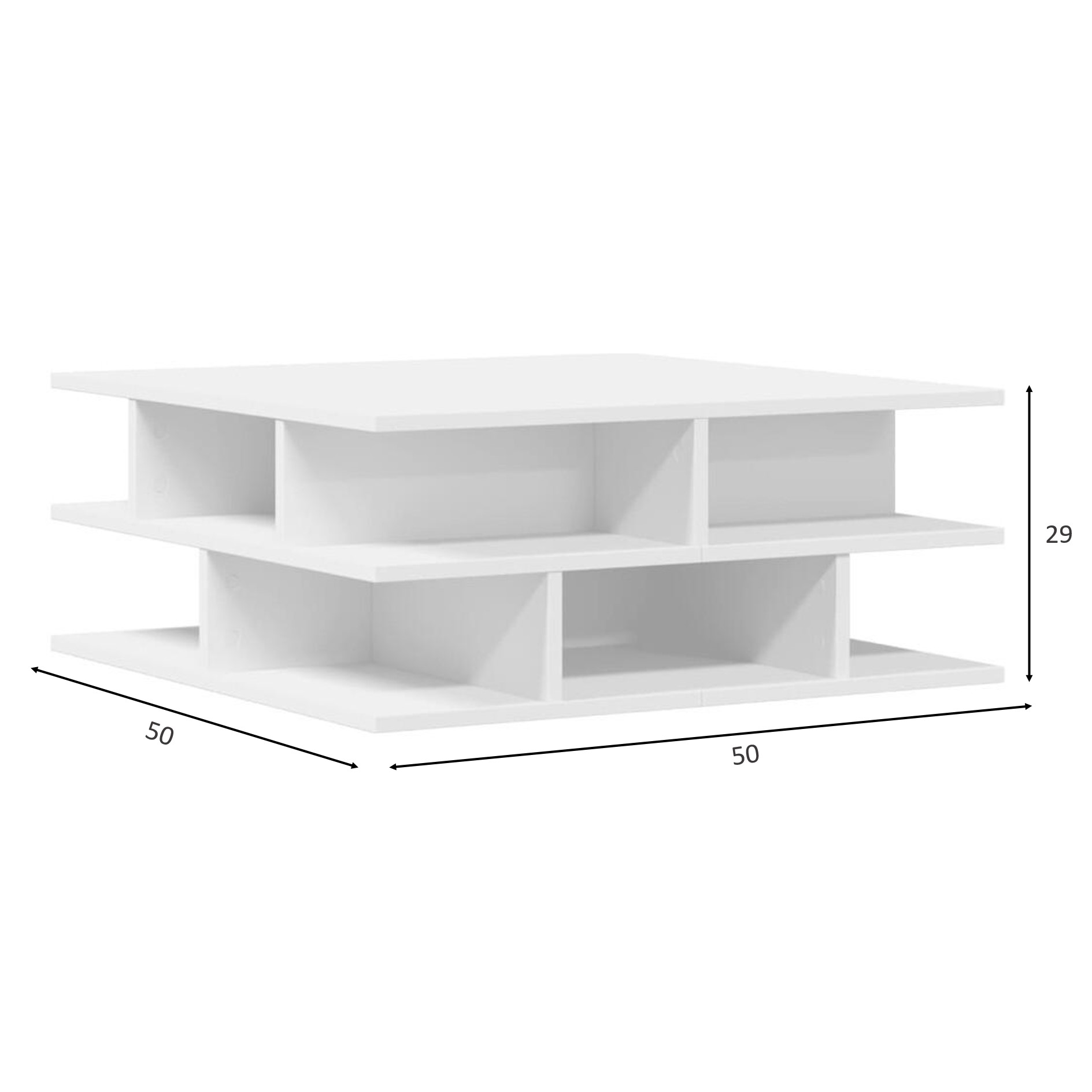 Mesa de Centro 50 x 50 Blanca