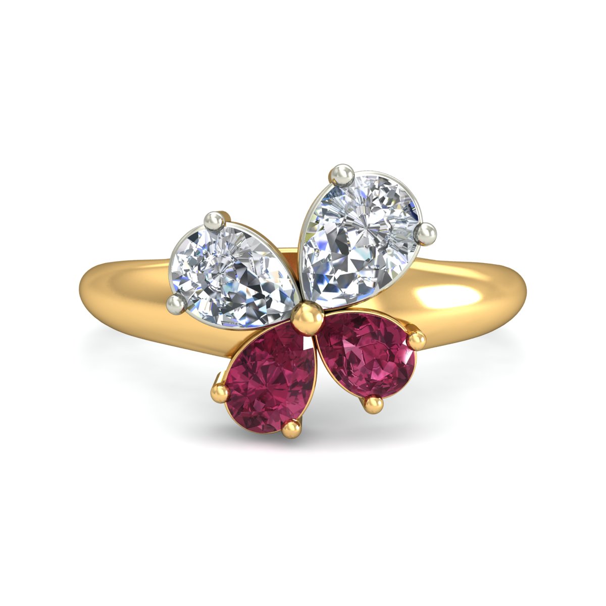 Anillo Mariposa De Luz Joyería M León Oro 10k 