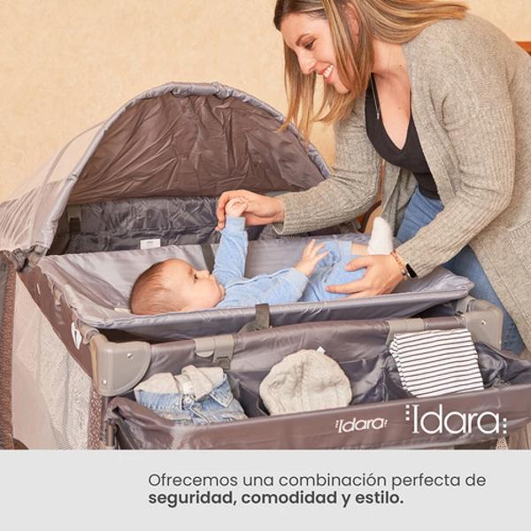 Cuna Corral Para Bebé Infanti Idara De Viaje Con Organizador rojo