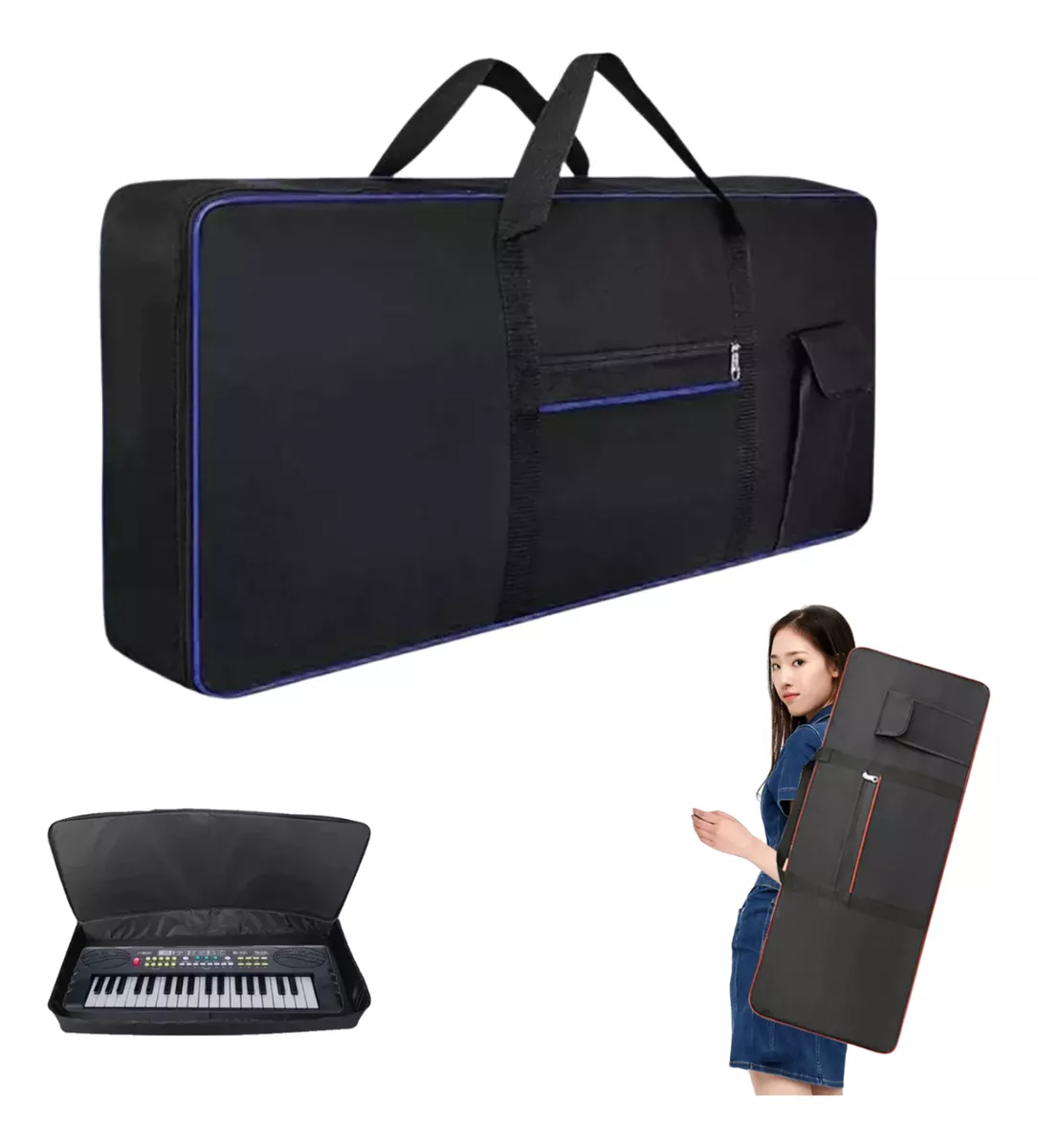 Bolsa Para Piano Electrónico De 61 Teclas Funda Teclado