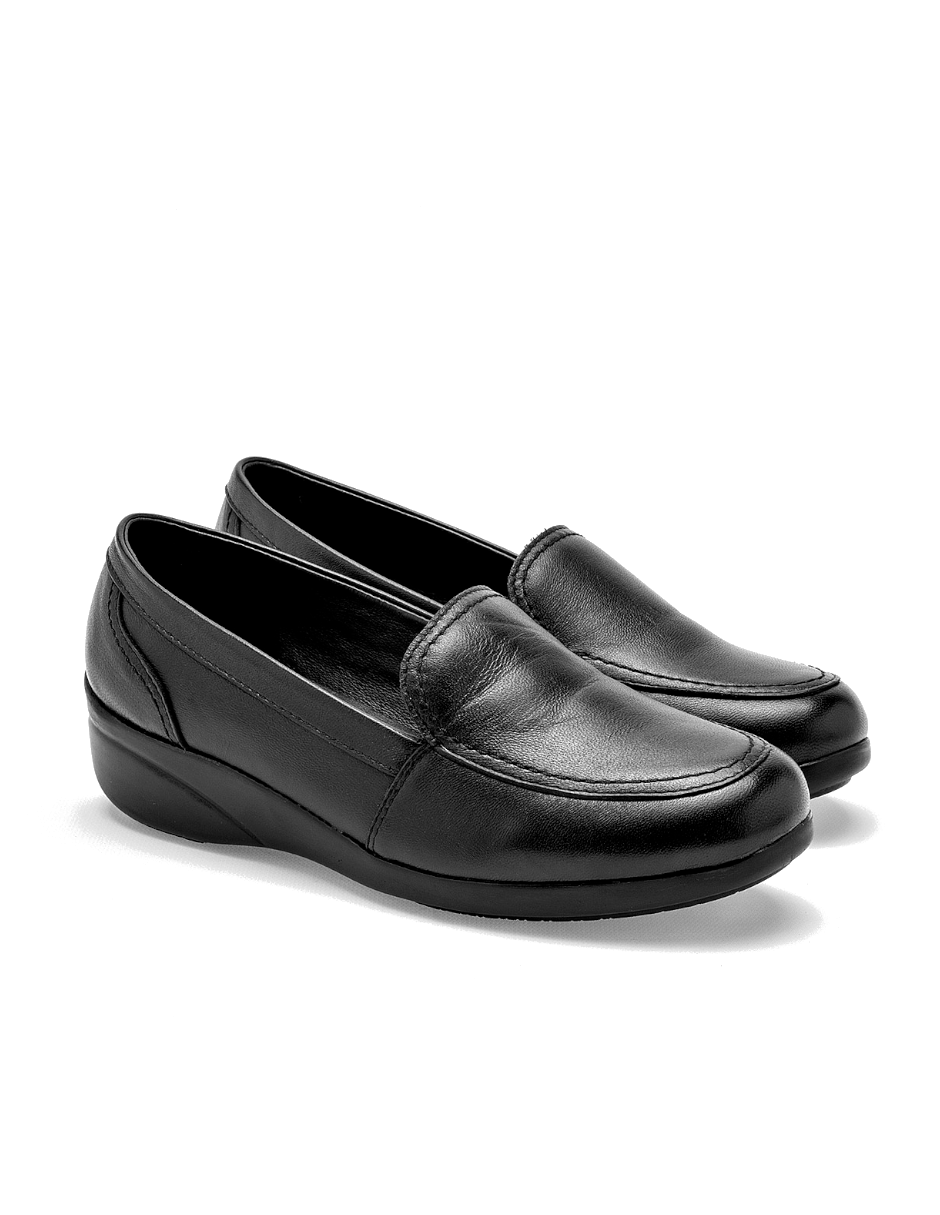 zapato mujer de piel color negro