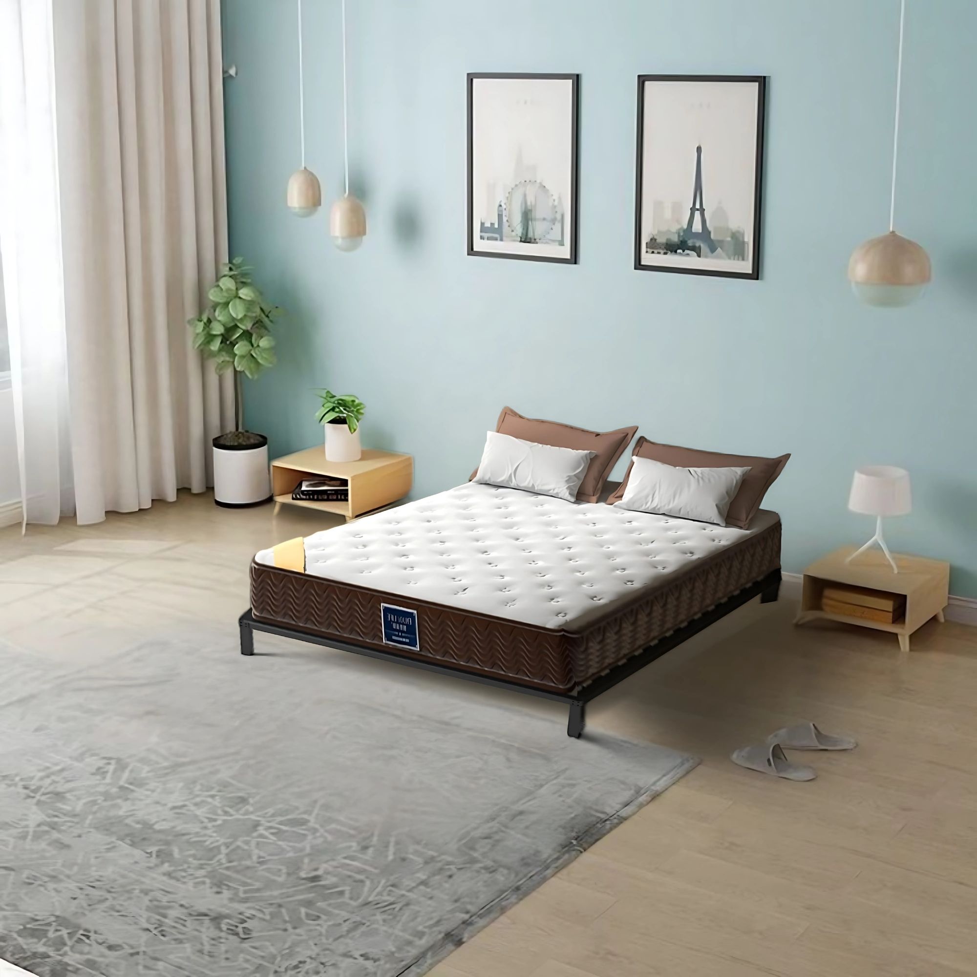Ilios Innova | Ilios Innova | Base Cama King | Estructura de Acero | Resistente | Sin Cabecera | Diseño Minimalista