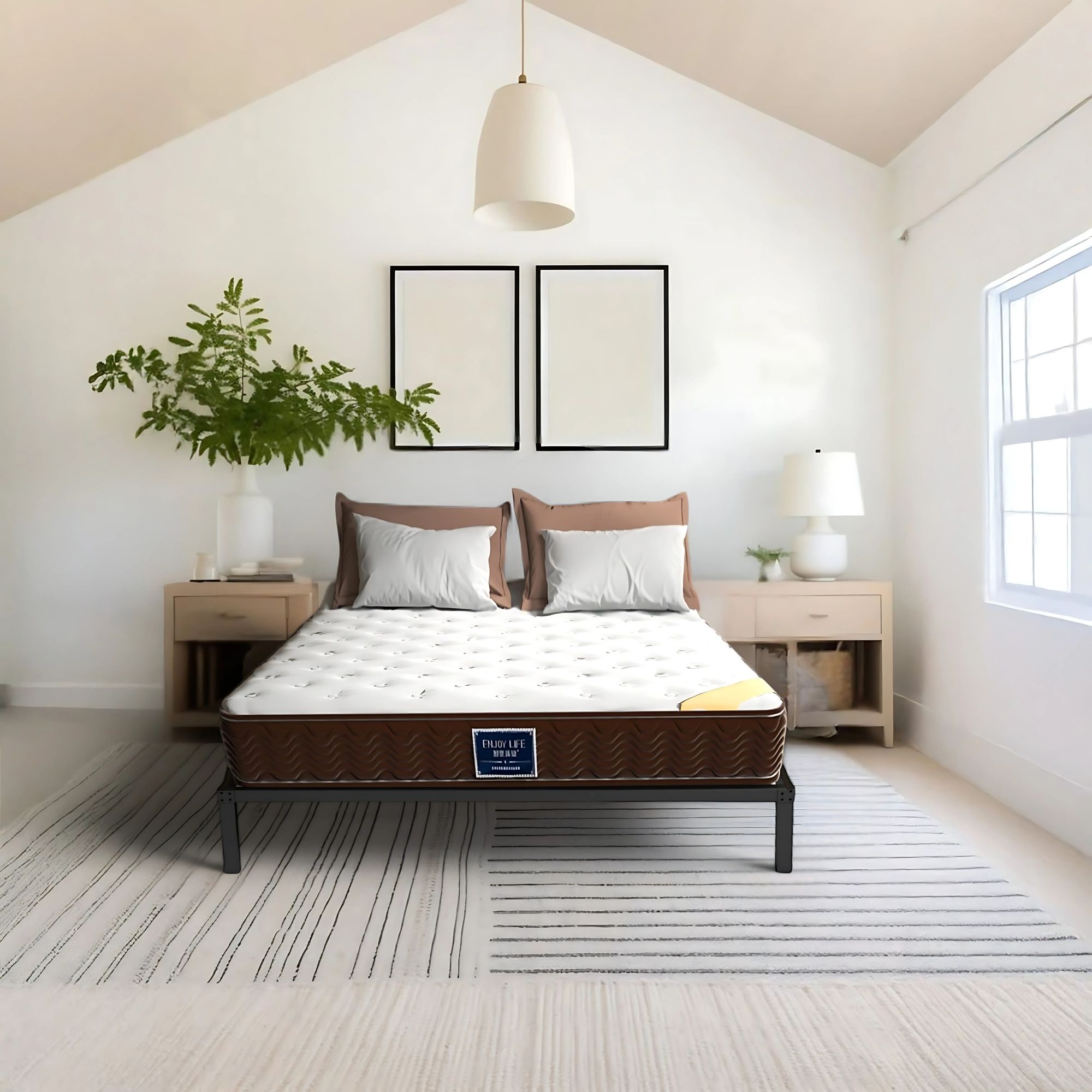 Ilios Innova | Ilios Innova | Base Cama King | Estructura de Acero | Resistente | Sin Cabecera | Diseño Minimalista
