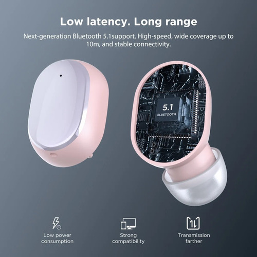 Htc Tws Audifonos Inalambricos Con Microfono Bluetooth 5.1
