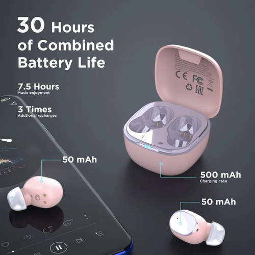 Htc Tws Audifonos Inalambricos Con Microfono Bluetooth 5.1