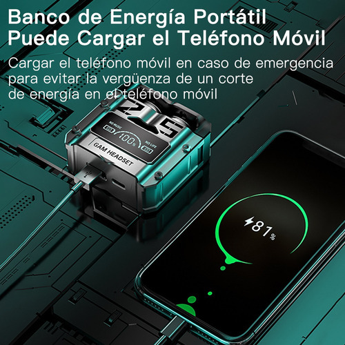 Audífonos Bluetooth 5.3 Tws Gamer Baja Latencia Auriculares
