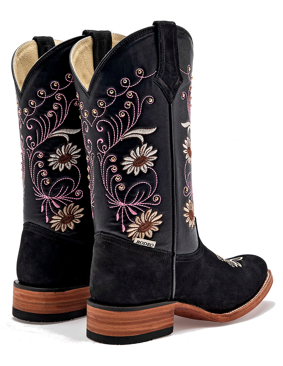 bota cowboy de piel para mujer
