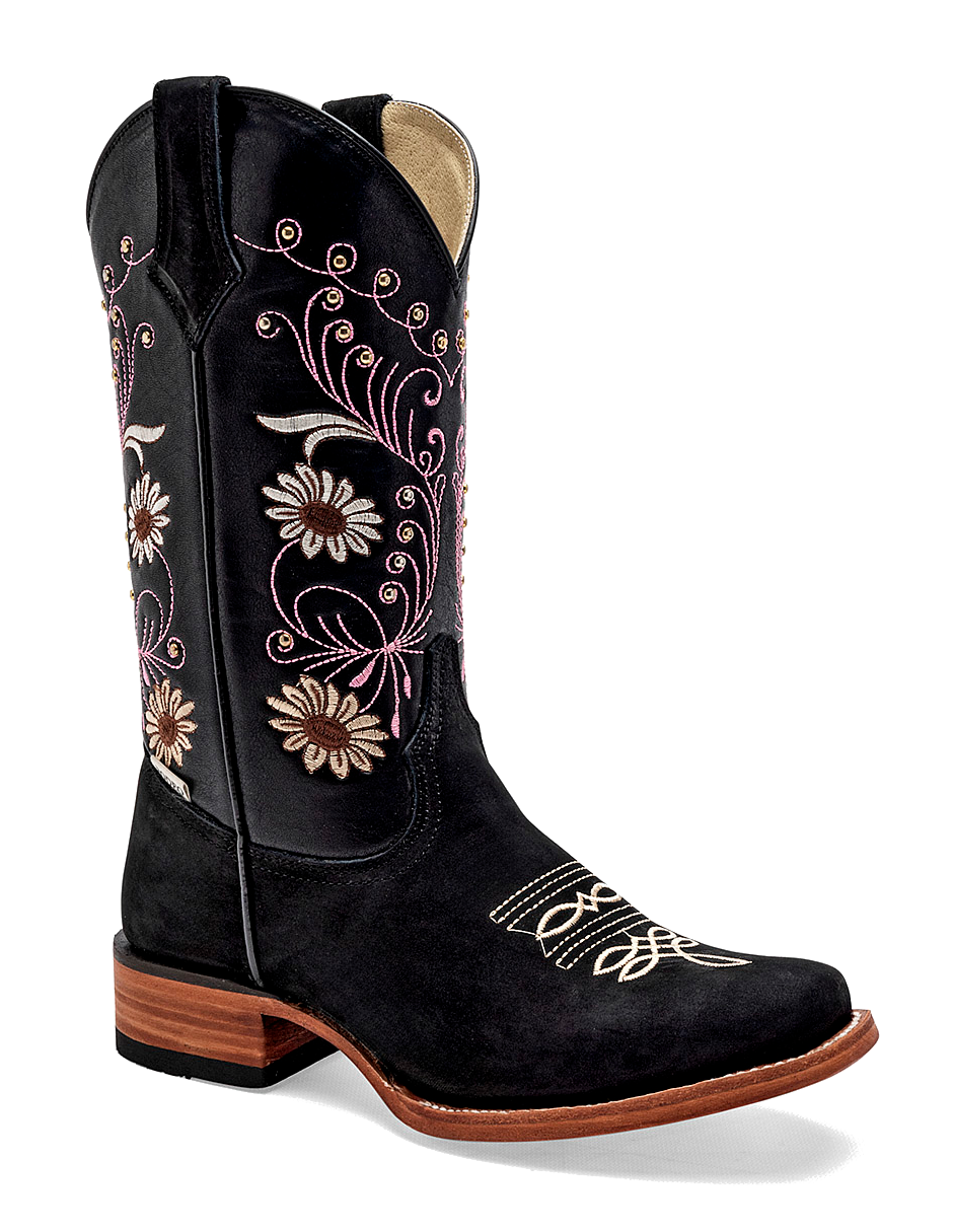 bota cowboy de piel para mujer