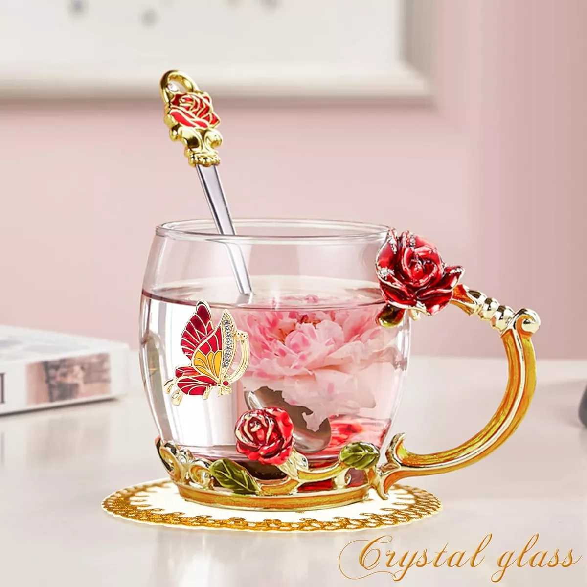 Juego Vaso Taza Para Café De 355 Ml Con Caja Regalo