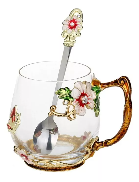 Taza Rosa Mariposa - Regalo Mujer: San Valentín, Madre