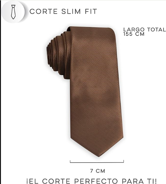 Corbatas para hombre de alta calidad en 8 Colores y Diseños. Corbata para jóvenes y adultos con ancho de 7 cm. Corbata para caballero perfecta para Traje de Vestir. Men's Tie