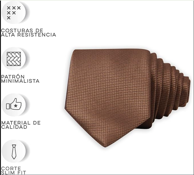 Corbatas para hombre de alta calidad en 8 Colores y Diseños. Corbata para jóvenes y adultos con ancho de 7 cm. Corbata para caballero perfecta para Traje de Vestir. Men's Tie