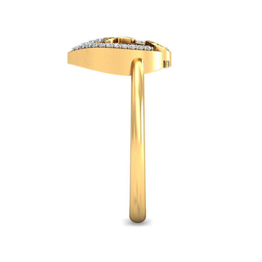Anillo Lluvia Dorada Joyería M De León Oro 10k