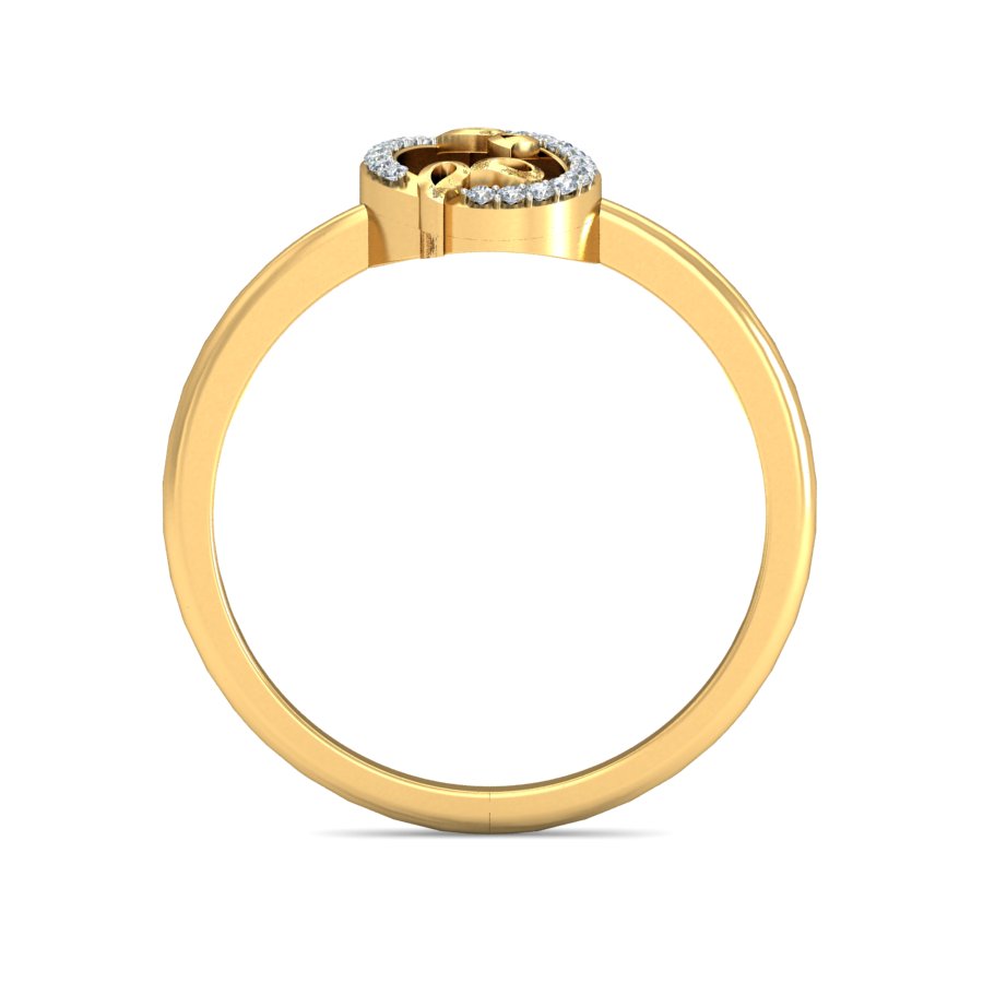 Anillo Lluvia Dorada Joyería M De León Oro 10k