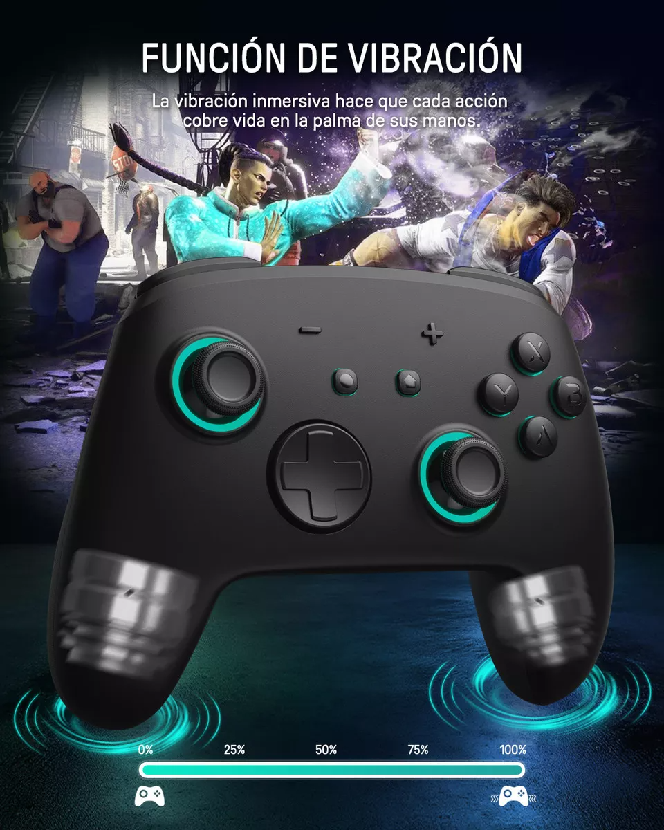 Funlab Firefly Control Pro Para Nintendo Switch Inalámbrico con NFC Totk Negro